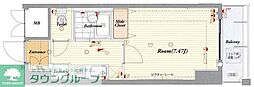 セリュークス板橋本町 1Kの間取図画像
