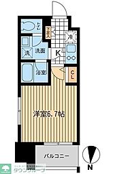 KDXレジデンス大山 1Kの間取図画像