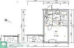 VERXEED STAIR HIGASHI JUJO EKIMAE 1Kの間取図画像