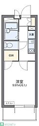 レオパレス向日葵 1Kの間取図画像