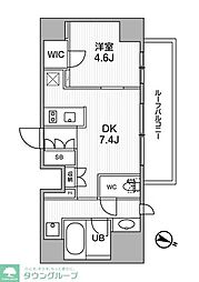 東京メトロ丸ノ内線 新大塚駅 徒歩6分の賃貸マンション 8階1LDKの間取り