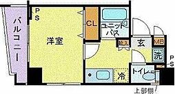 サイレントフォレスト池袋 2階1Kの間取り
