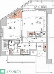 東京メトロ有楽町線 江戸川橋駅 徒歩5分の賃貸マンション 4階1LDKの間取り