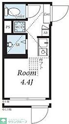 東京メトロ有楽町線 護国寺駅 徒歩7分の賃貸アパート 1階ワンルームの間取り