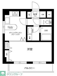 東武東上線 上板橋駅 徒歩5分の賃貸マンション 3階1DKの間取り