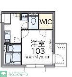 クレイノ南大塚 3階1Kの間取り