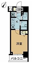 スカイコート池袋第7 3階1Kの間取り