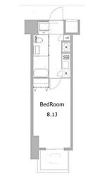 ライトハウス大塚 13階1Kの間取り
