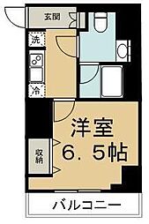 JR埼京線 十条駅 徒歩3分の賃貸マンション 10階1Kの間取り