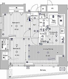 間取図画像 2LDK