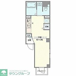 ウィロー板橋本町 ワンルームの間取図画像