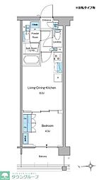 新宿区高田馬場3丁目マンション 1LDKの間取図画像