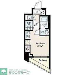 S-FORT中板橋 ワンルームの間取図画像