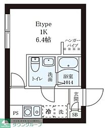 レピュア小石川レジデンスII 1Kの間取図画像