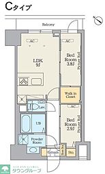 クレストコート江古田 1SLDKの間取図画像