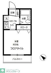 センチュリーハイム池袋 1Kの間取図画像