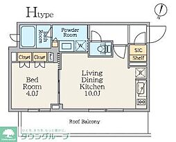 東急池上線 池上駅 徒歩6分の賃貸マンション 5階1LDKの間取り