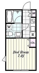 Reve Residence自由が丘II 3階1Kの間取り