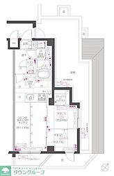 東急多摩川線 鵜の木駅 徒歩7分の賃貸マンション 4階2LDKの間取り