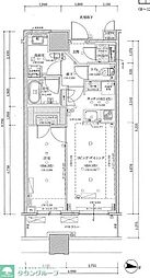 都営三田線 目黒駅 徒歩4分の賃貸アパート 9階1LDKの間取り