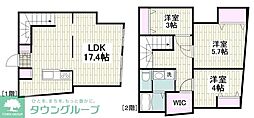 西小山レーベル 1階3LDKの間取り