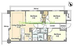 間取図画像 3LDK