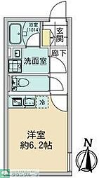 FolsClass池上 ワンルームの間取図画像