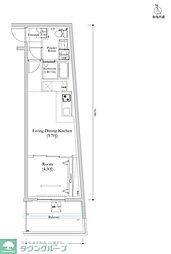 RELUXIA馬込 1LDKの間取図画像
