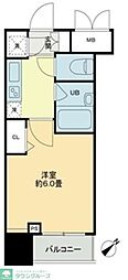 クロスレジデンス蒲田 1Kの間取図画像