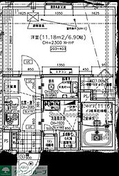 北品川2丁目新築工事PJ 1Kの間取図画像
