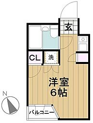 マイステージ田園調布 1Kの間取図画像