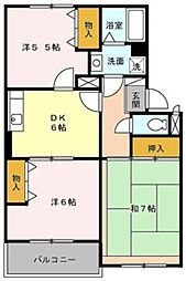 間取図画像 3DK
