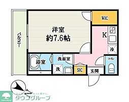 JR川越線 南古谷駅 徒歩6分の賃貸アパート 3階1Kの間取り