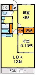間取図画像 2LDK