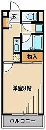 SSK2 1Kの間取図画像