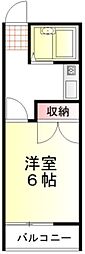 グレース華 1Kの間取図画像