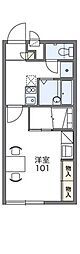 レオパレスすまいる 1Kの間取図画像