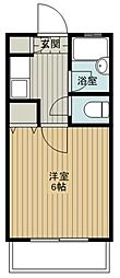 センティアまつもと 1Kの間取図画像