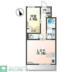 スレッド (日高市上鹿山マンション工事) 1LDKの間取図画像