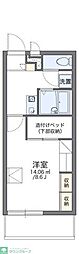 レオパレスサンクワイエットつきのわ 1Kの間取図画像