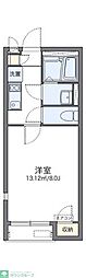レオネクストLife高坂 1Kの間取図画像