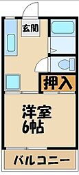 グリーンパレス 1Kの間取図画像