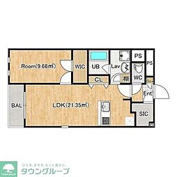 立川市柴崎町4丁目マンション 1LDKの間取図画像