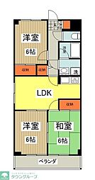 メゾン・ド・パーク 3LDKの間取図画像
