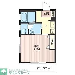 アルテ 1Kの間取図画像