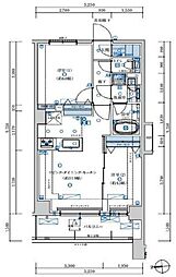 パークキューブ八王子 1SLDKの間取図画像