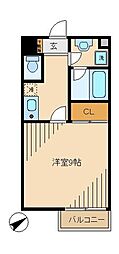 コルトーナ聖蹟 1Kの間取図画像