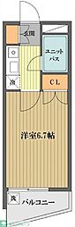 ロイヤルヒルズ八王子 1Kの間取図画像