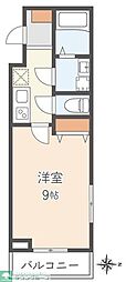 シャトーライフ立川1 1Kの間取図画像