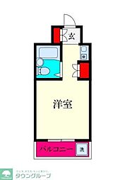 エトワール明神町 ワンルームの間取図画像